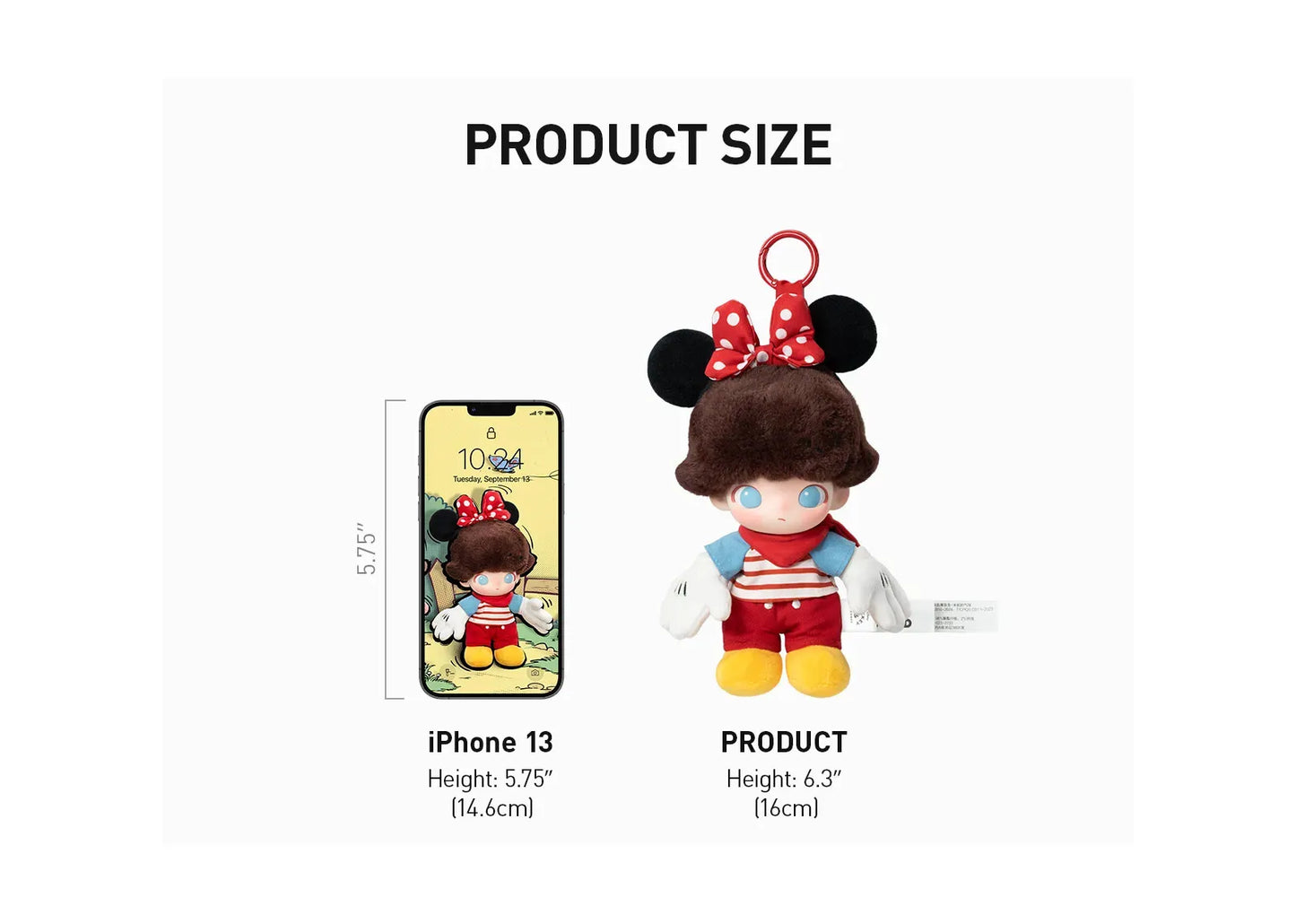 DIMOO World x Disney Series Vinyl Plush Keychain Sealed Case (6 Blind Box)