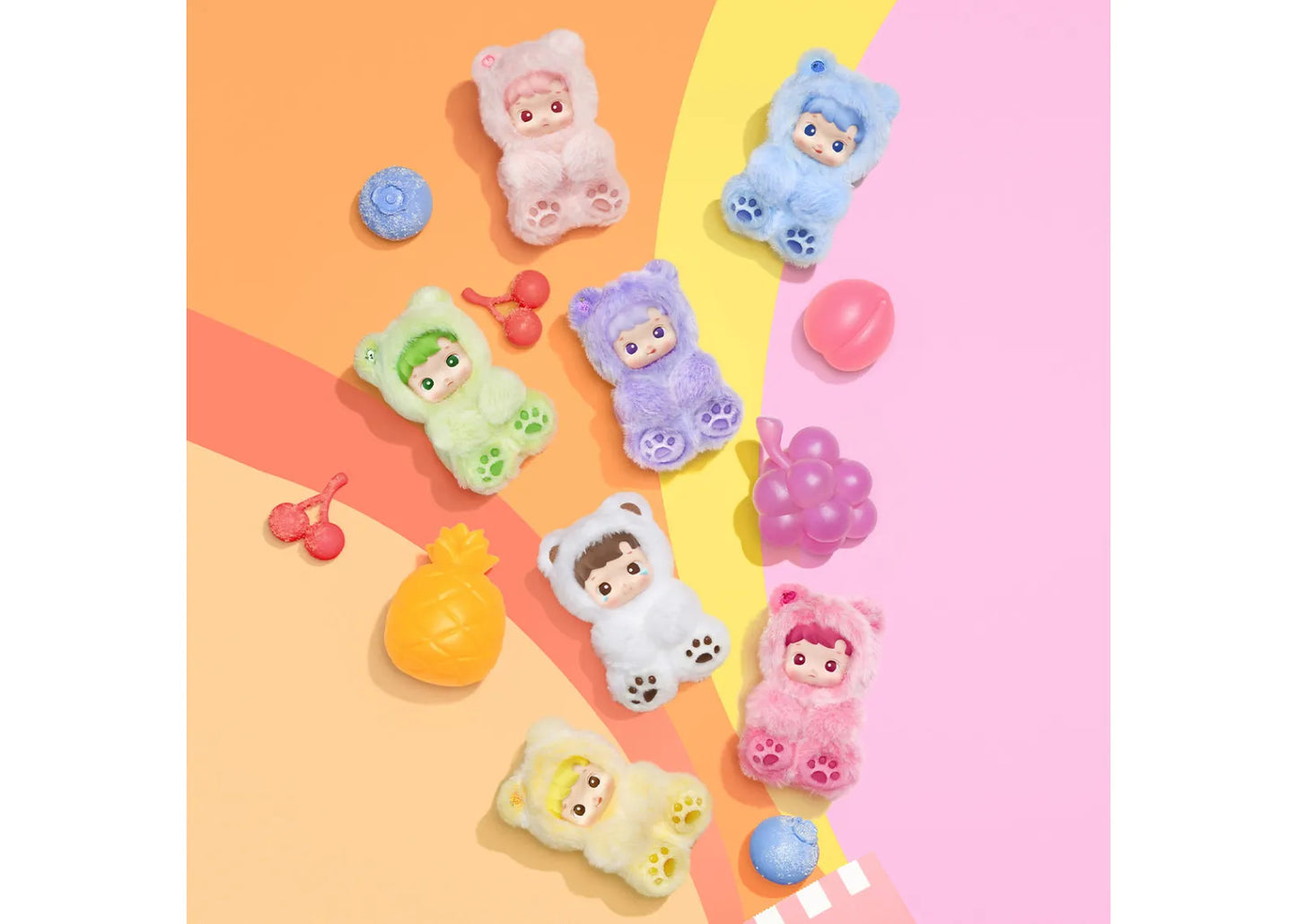 HACIPUPU Gummy Bear Series Vinyl Plush Pendant Single Blind Box