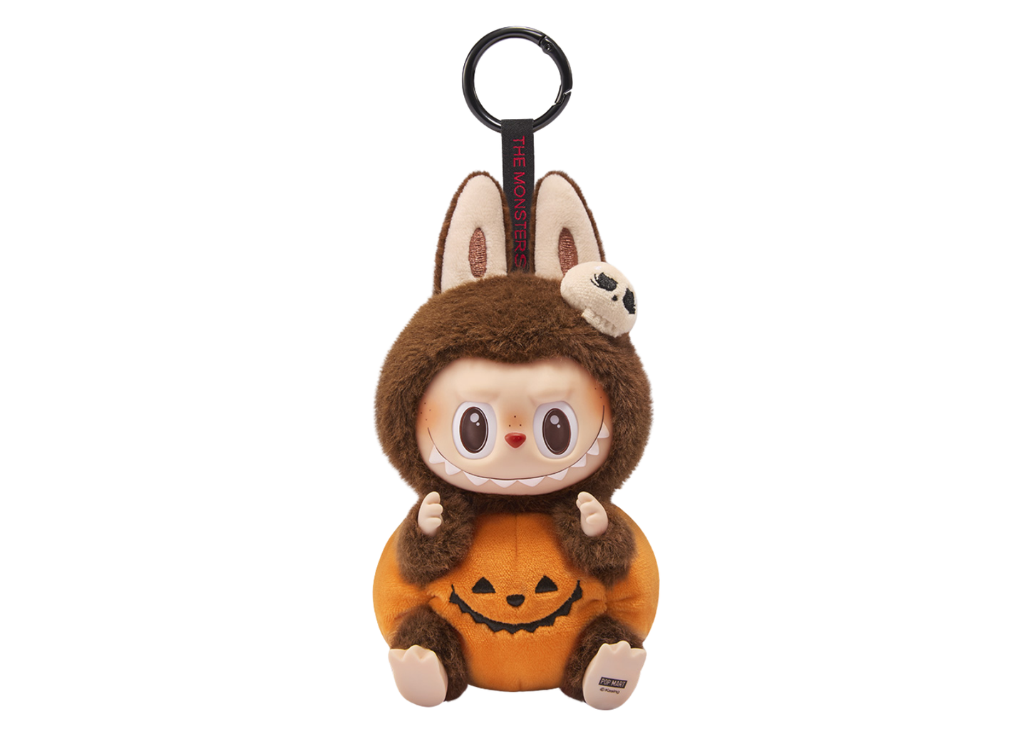 Labubu Happy Halloween Party Series-Sitting Pumpkin Vinyl Plush Pendant