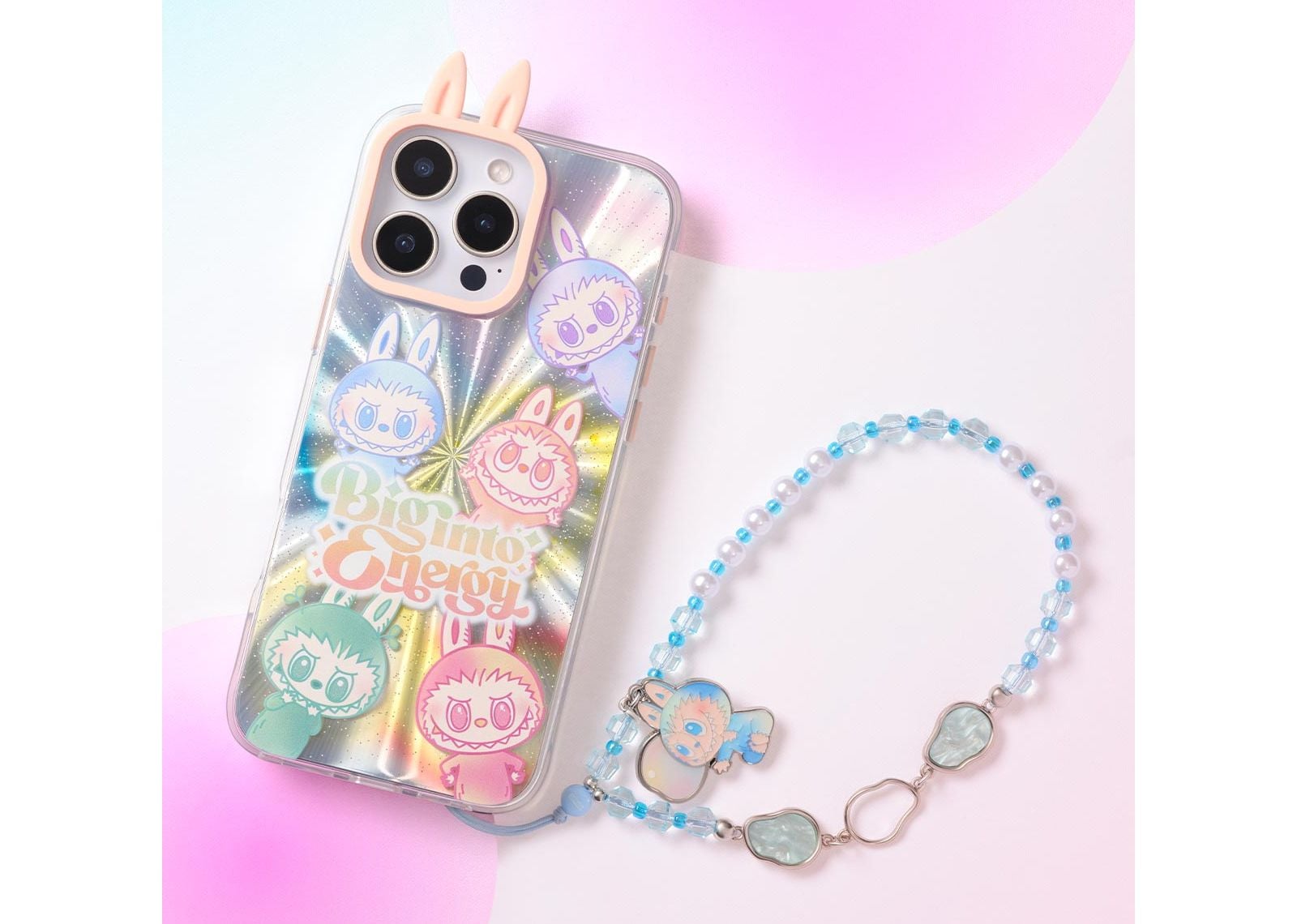 Labubu The Monsters Big into Energy Series Phone Charm Sealed Case (6 Blind Box)
