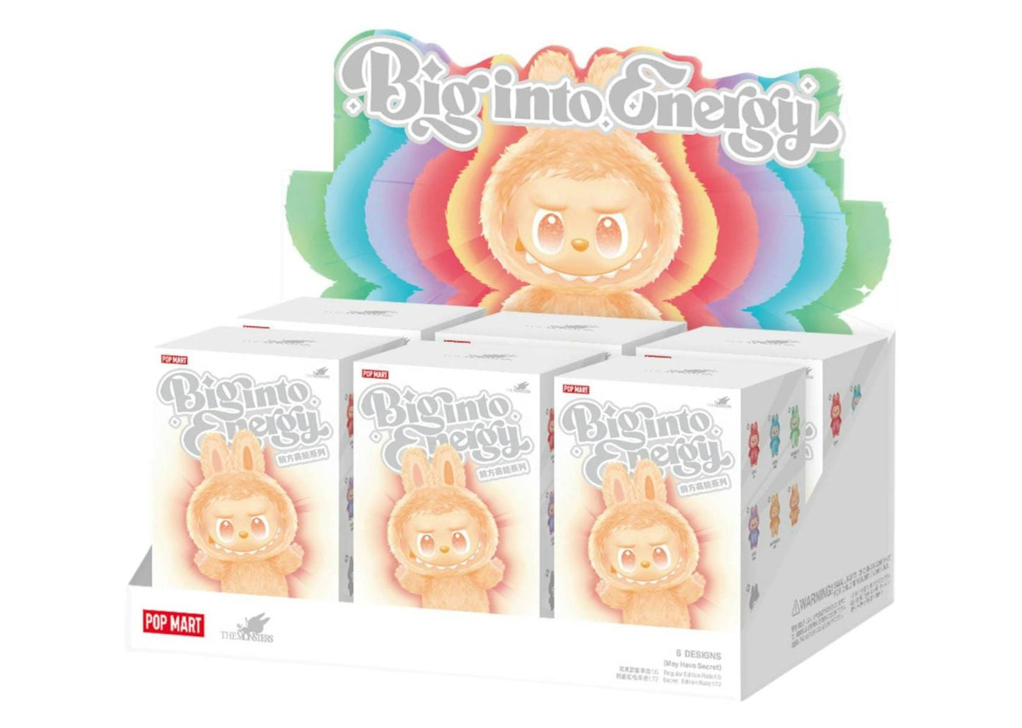 Labubu The Monsters Big into Energy Series Vinyl Plush Pendant Sealed Case (6 Blind Box)