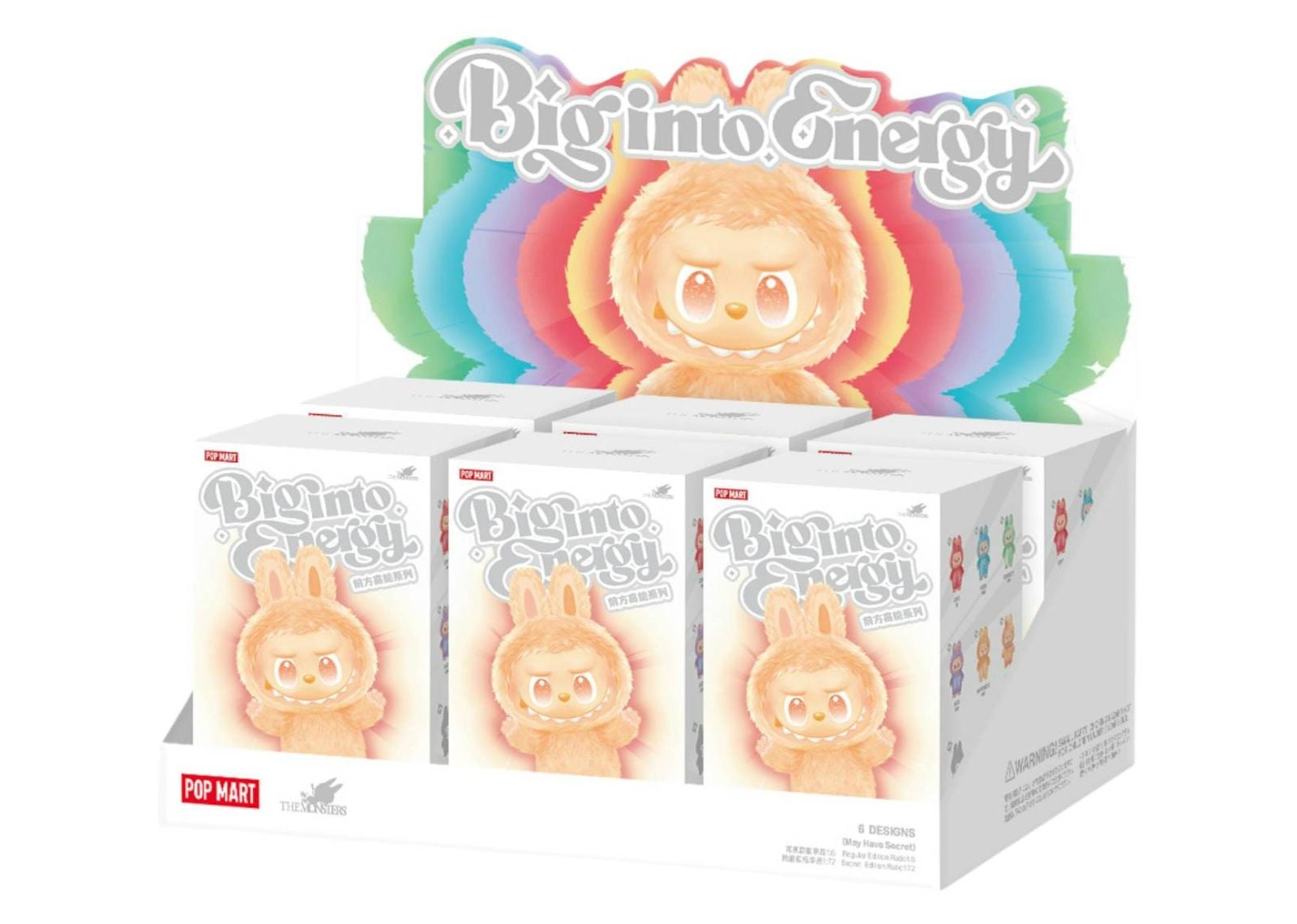 Labubu The Monsters Big into Energy Series Vinyl Plush Pendant Sealed Case (6 Blind Box)
