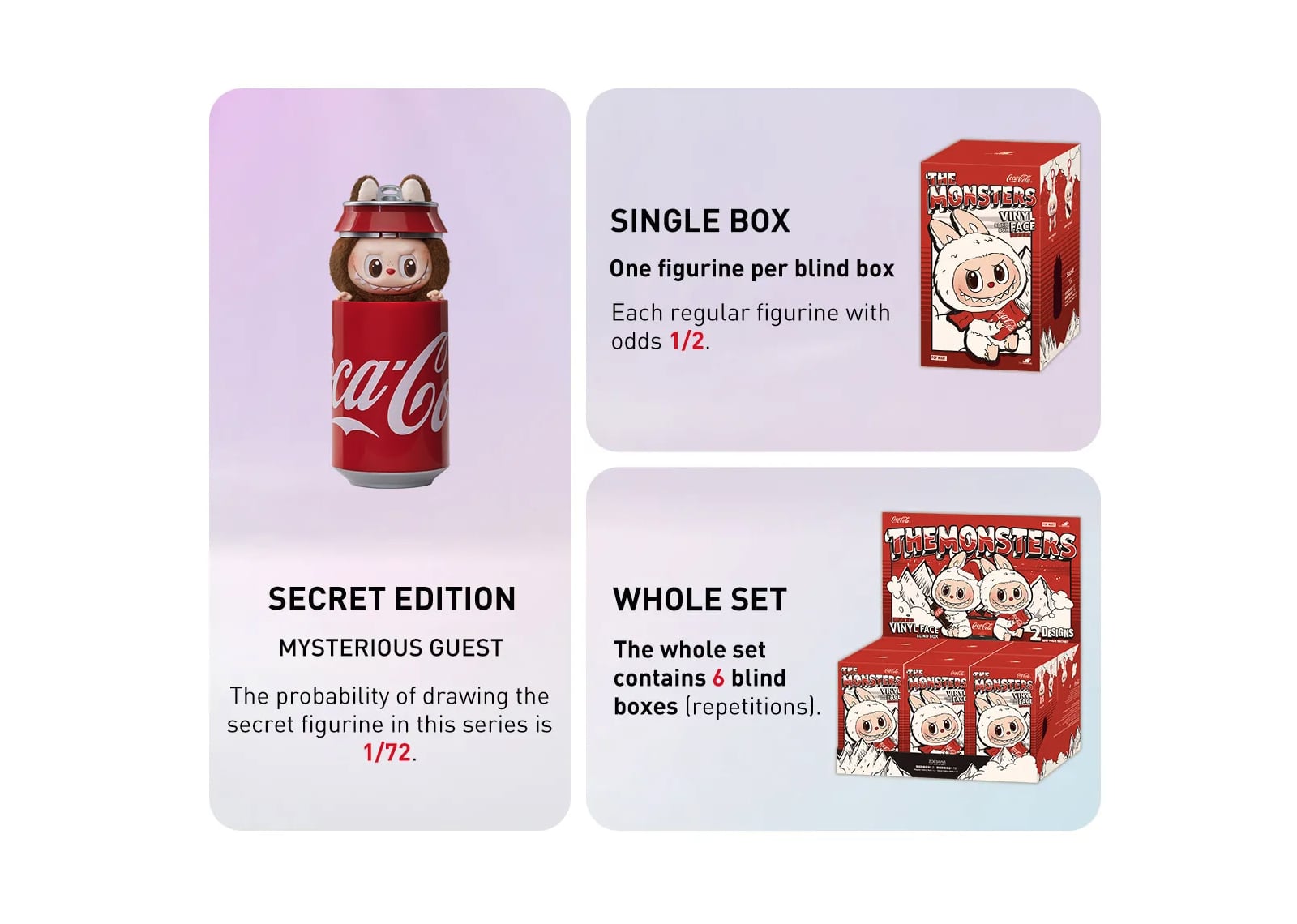 Labubu The Monsters Coca Cola Series Vinyl Face Single Blind Box