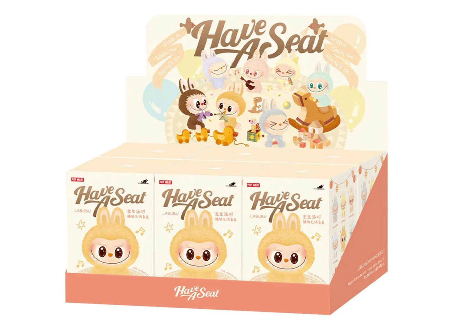 Labubu The Monsters Have a Seat Vinyl Plush Sealed Case (6 Blind Boxes)