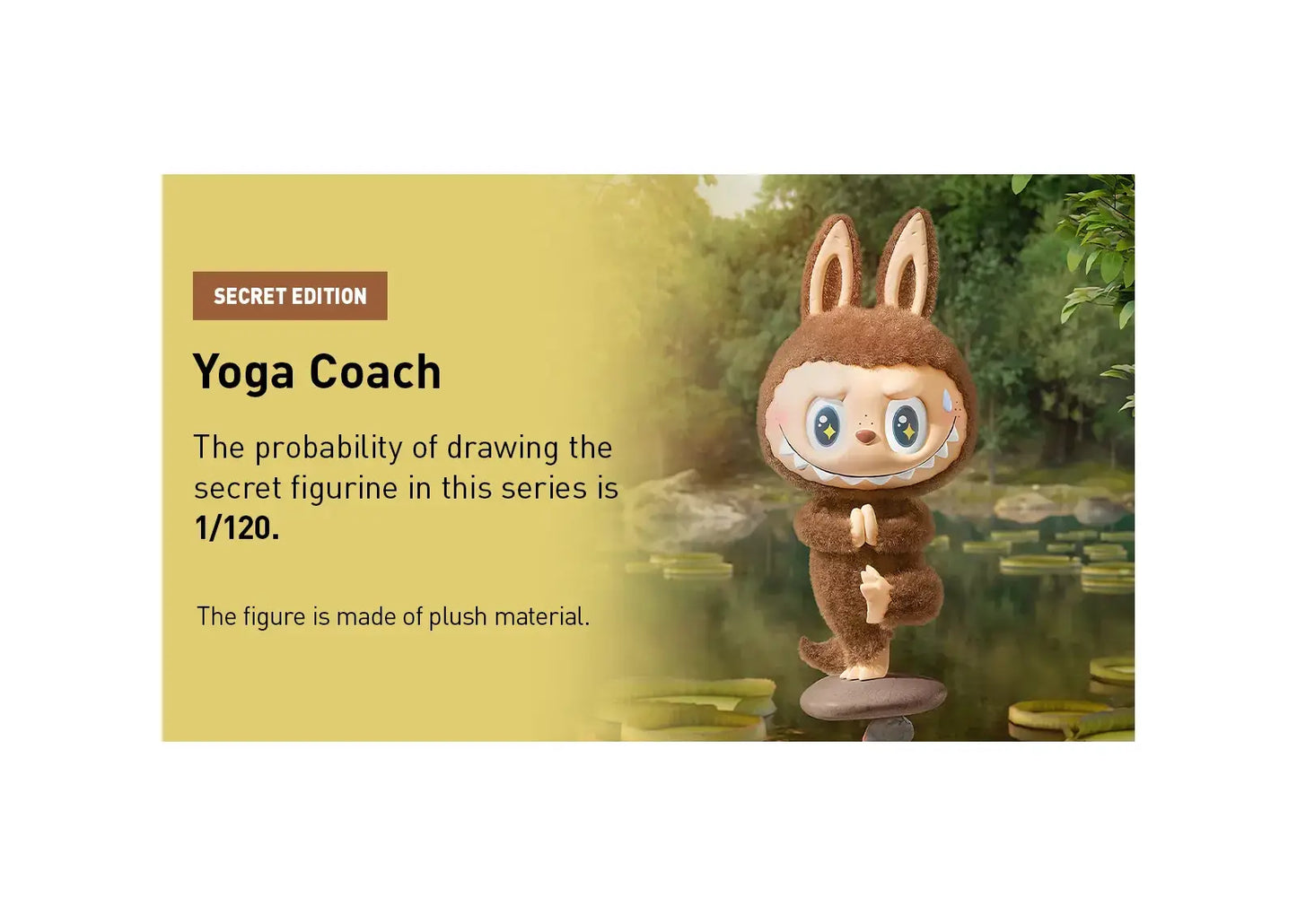 Labubu The Monsters Lazy Yoga Series Figures Single Blind Box