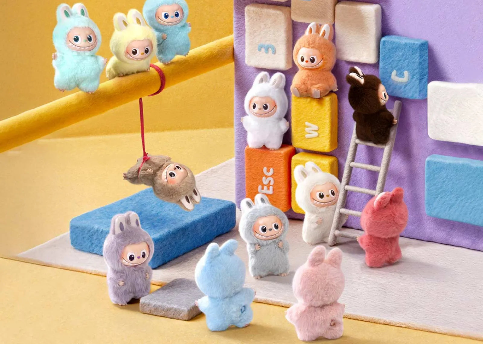 Labubu The Monsters Pin for Love Series Vinyl Plush Pendant (A-M) Sealed Case (14 Blind Box)