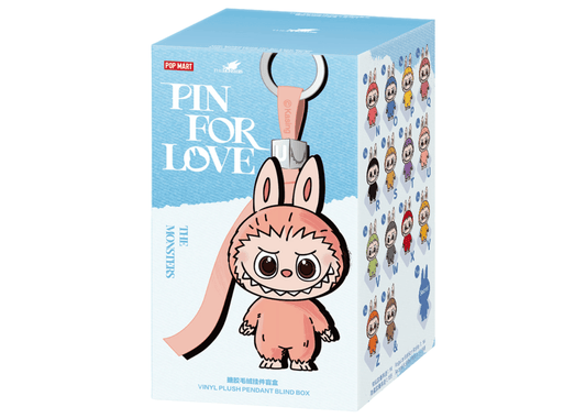 Labubu The Monsters Pin for Love Series Vinyl Plush Pendant (N-Z) Single Blind Box