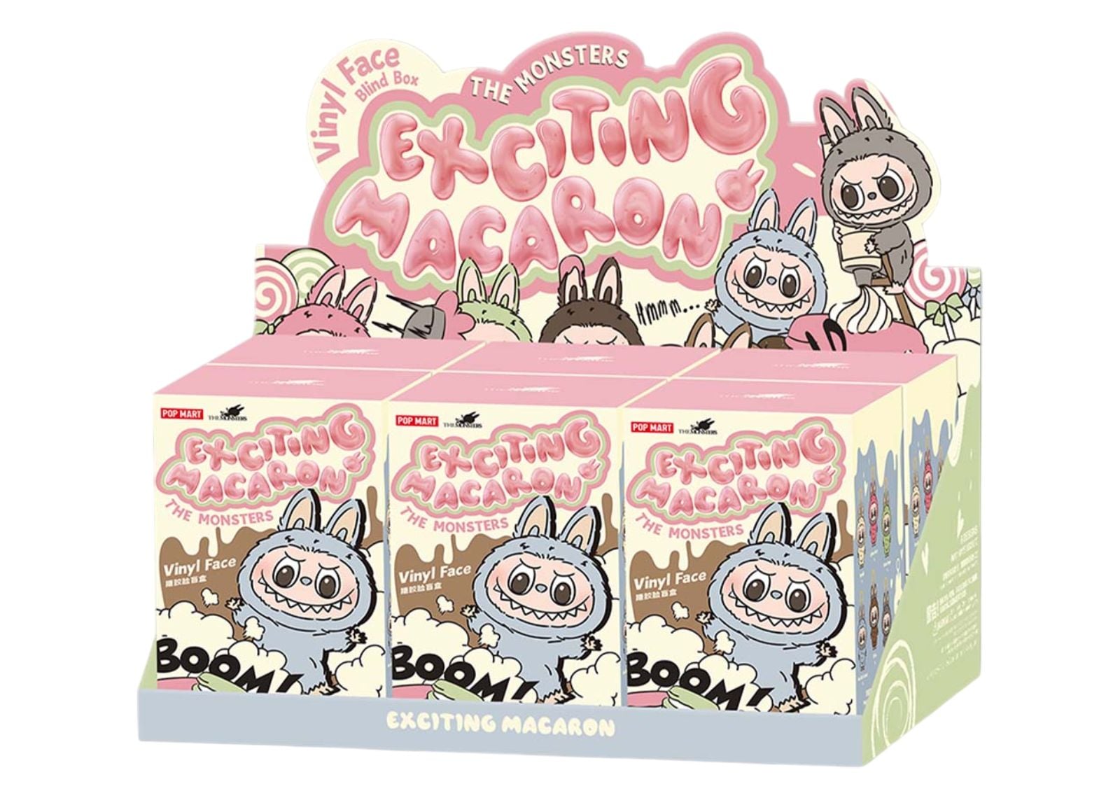 Labubu The Monsters Tasty Macarons Vinyl Face Sealed Case (6 Blind Boxes)
