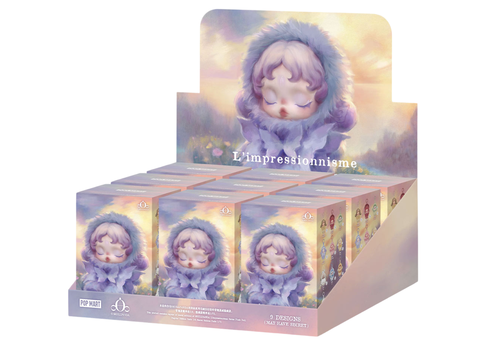 Limpressionnisme SKULLPANDA Series Plush Doll Sealed Case (9 Blind Box)