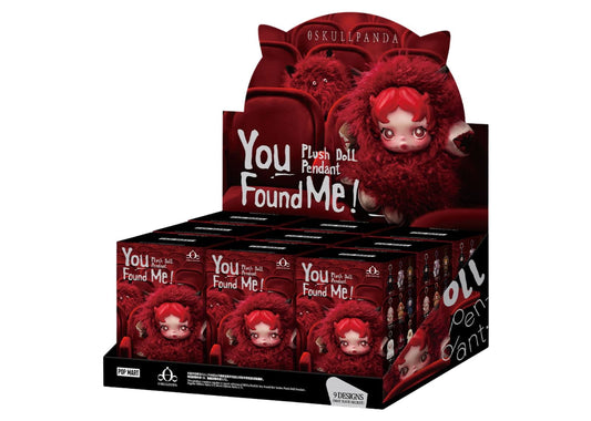 SKULLPANDA You Found Me! Series Plush Doll Pendant Sealed Case (9 Blind Boxes)