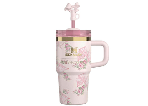 x LoveShackFancy Flowstate Quencher 20oz Tumbler Pink Mink