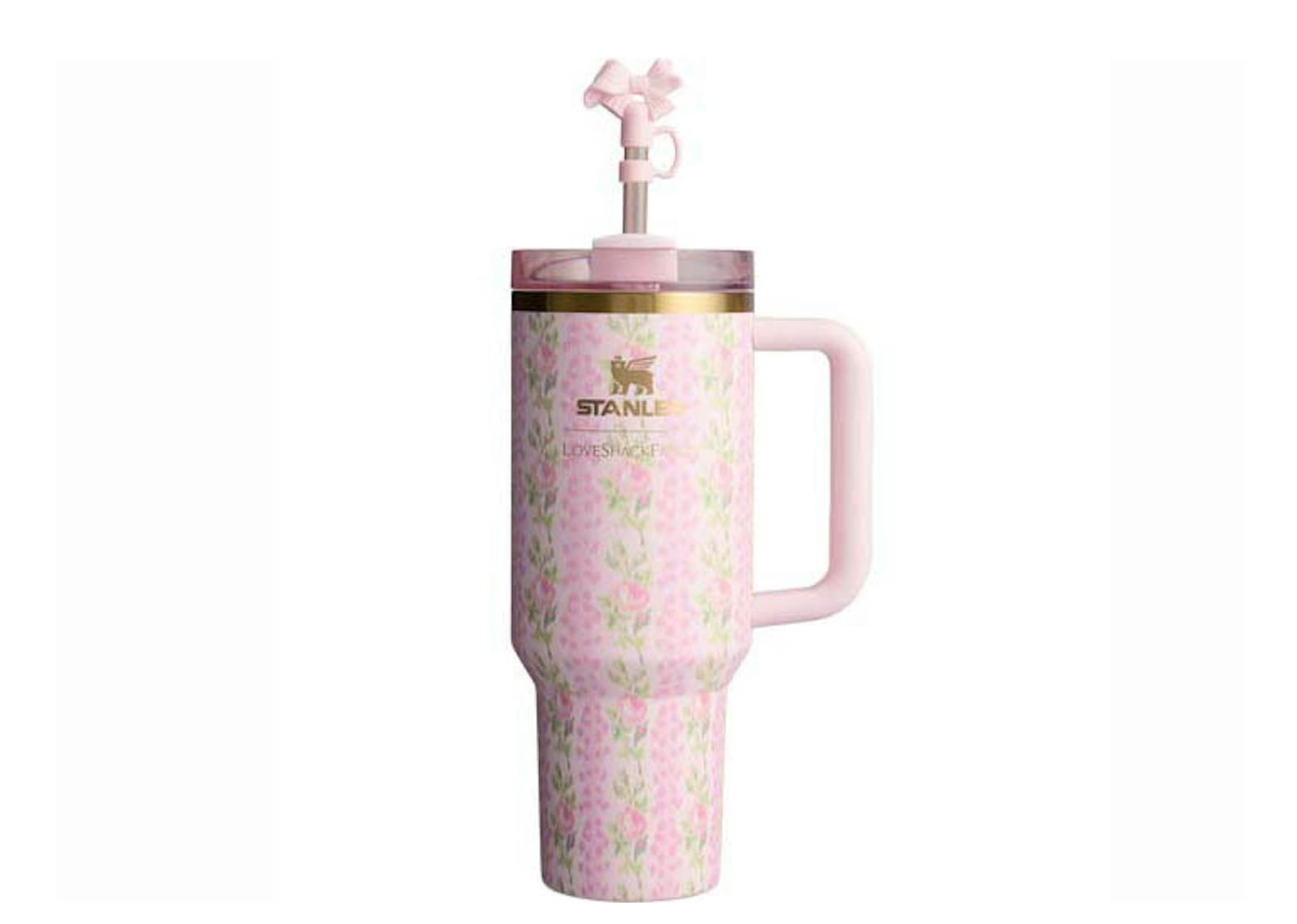 x LoveShackFancy Flowstate Quencher 40oz Tumbler BloomingHeirloom