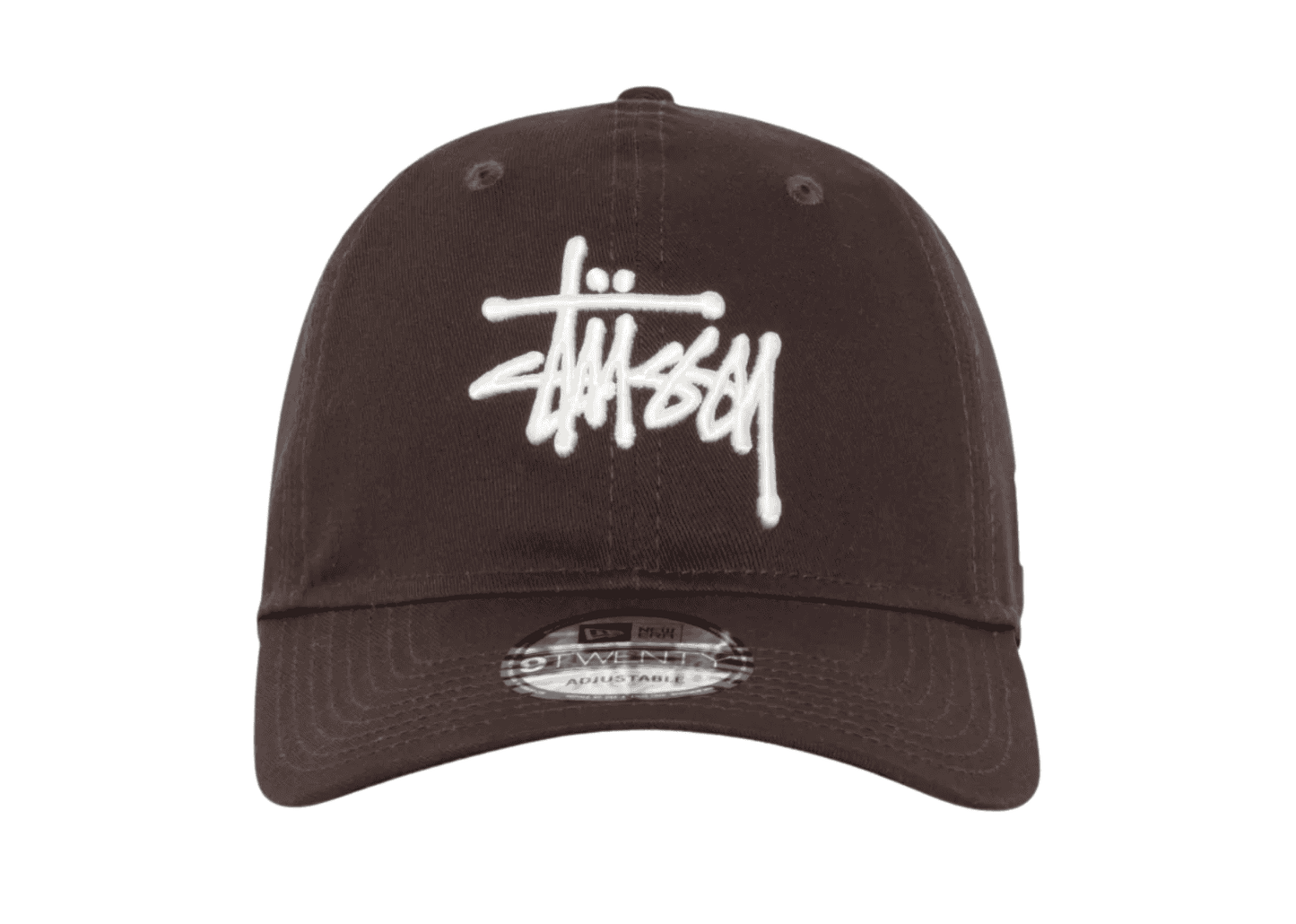 Stussy New Era 9TWENTY Basic Strapback Cap Brown