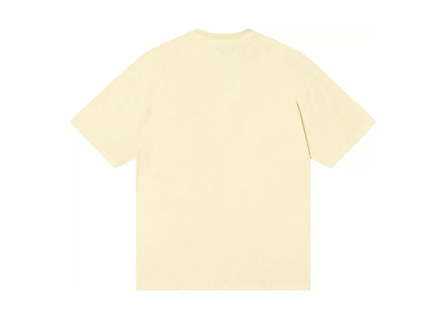 Pigment Dyed Inside Out Crew T-Shirt Pale Yellow