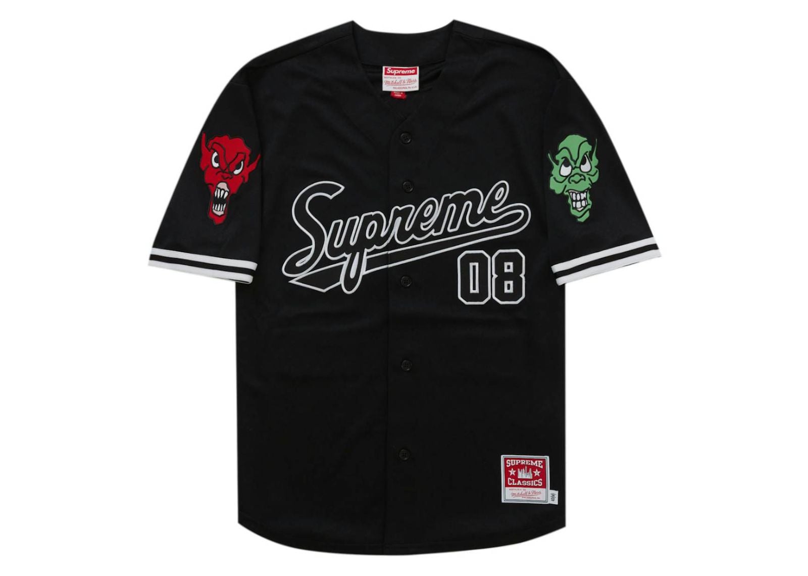 Mitchell & Ness Downtown Hell Baseball Jersey Black