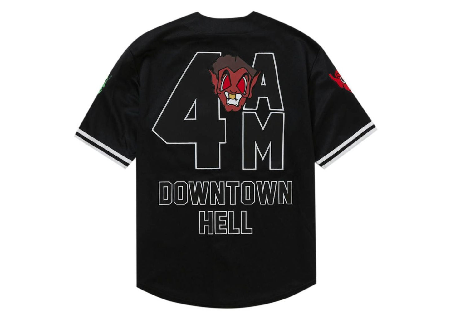 Mitchell & Ness Downtown Hell Baseball Jersey Black
