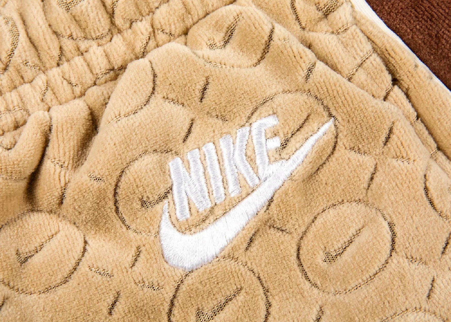 Nike Velour Track Pant Tan