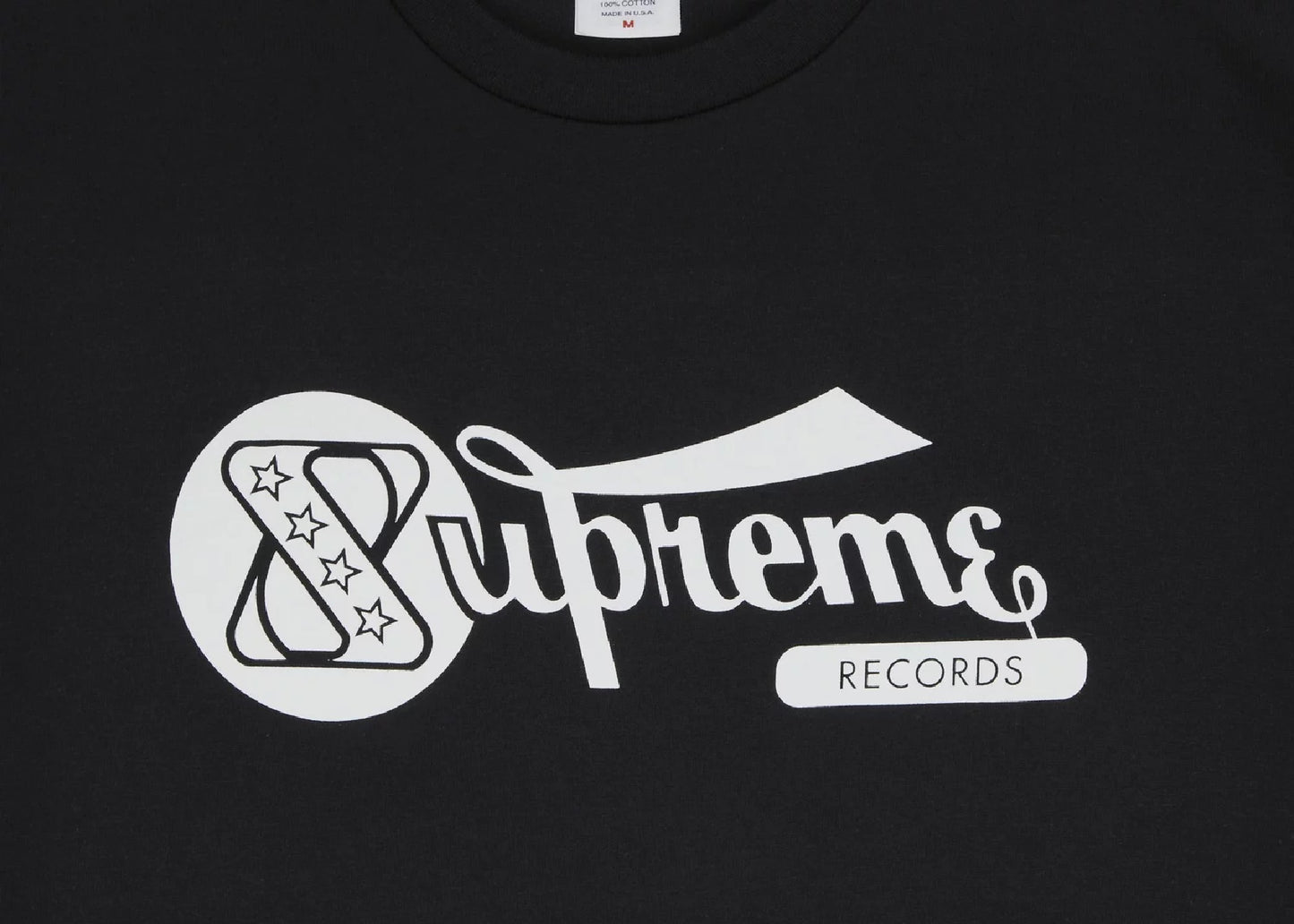 Records Tee Black