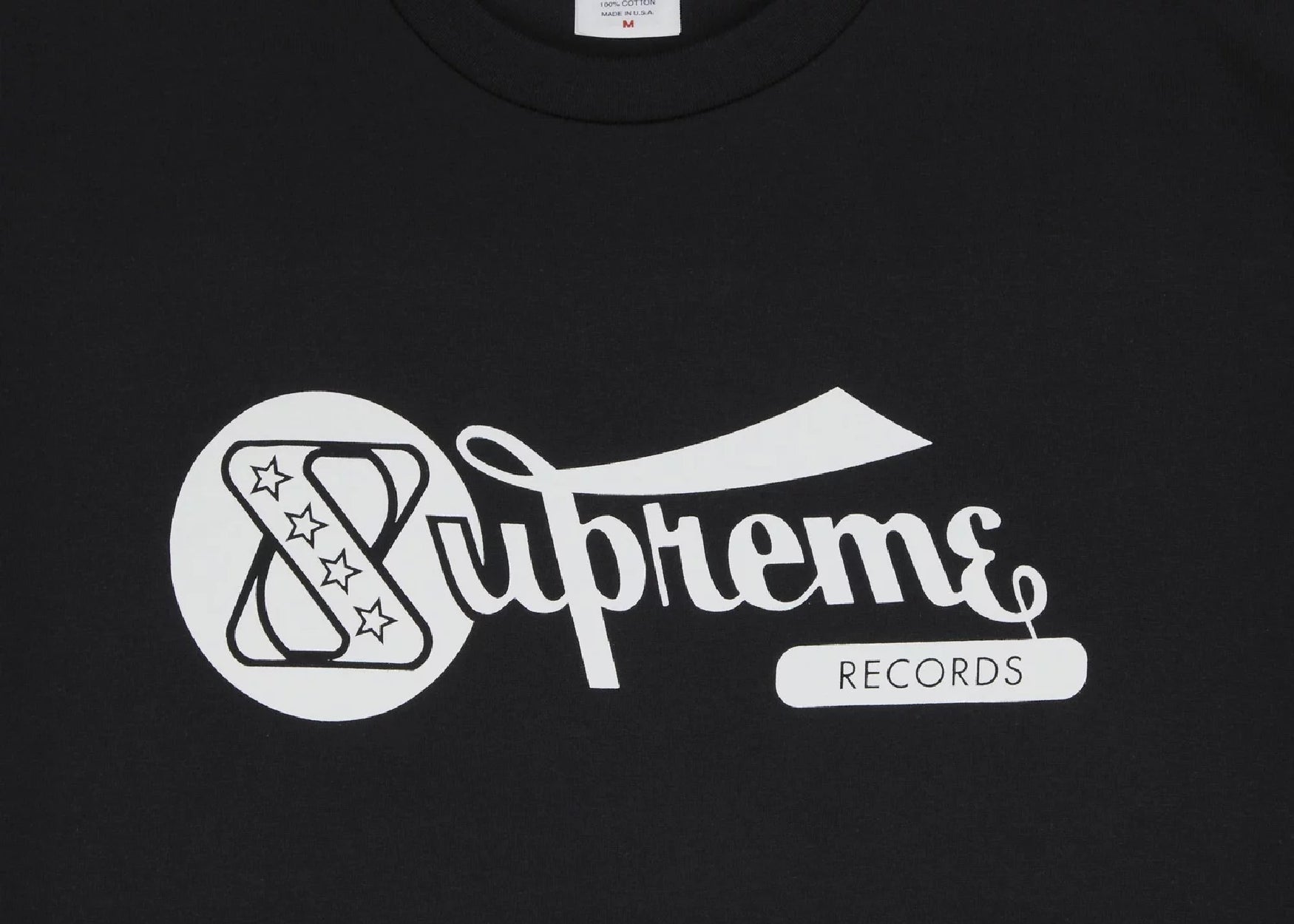 Records Tee Black