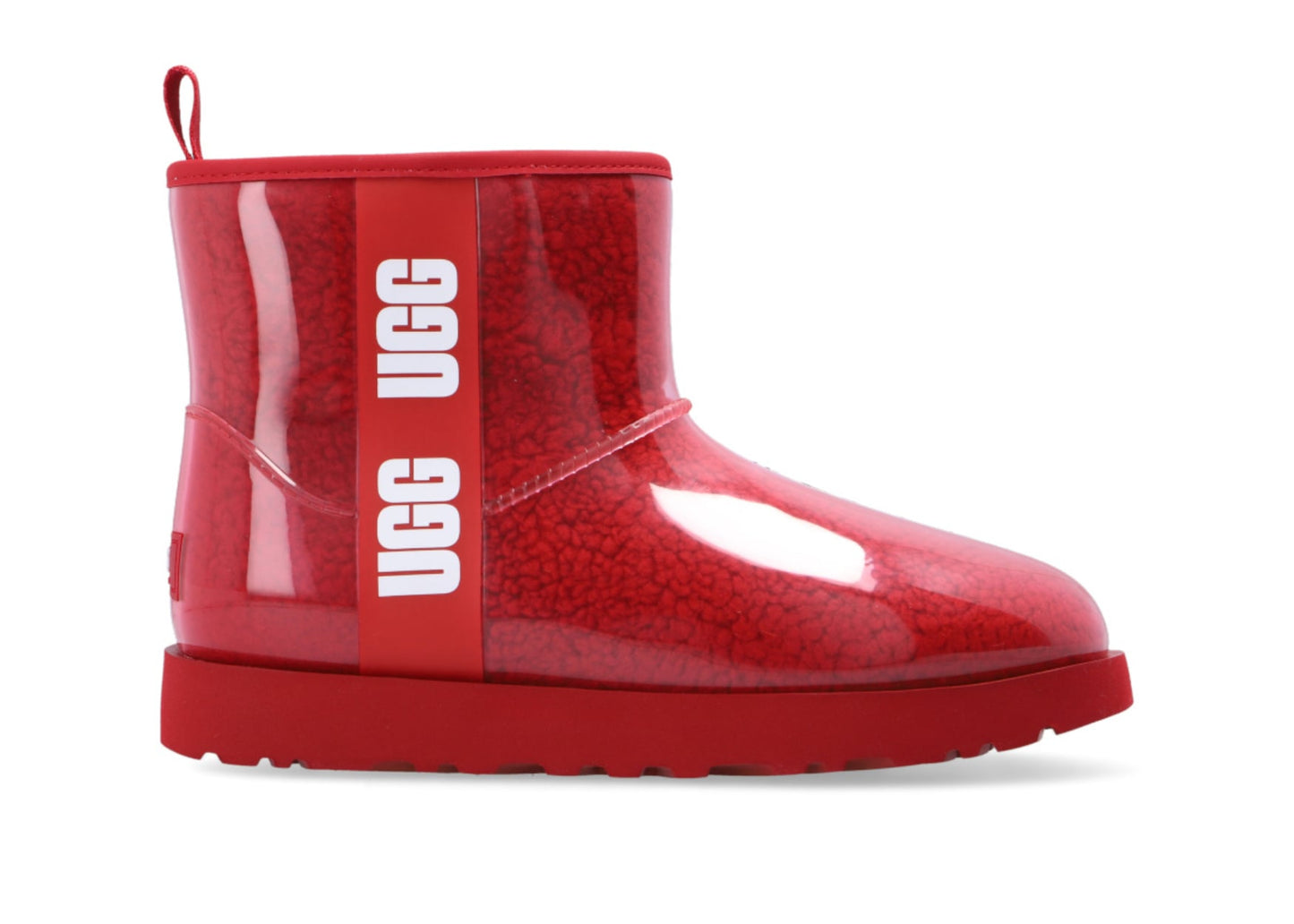 Classic Clear Mini Boot Samba Red (W)