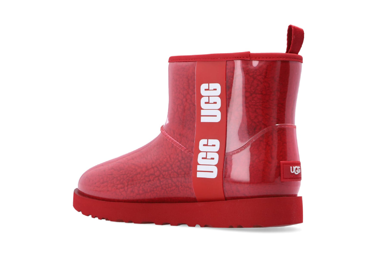Classic Clear Mini Boot Samba Red (W)