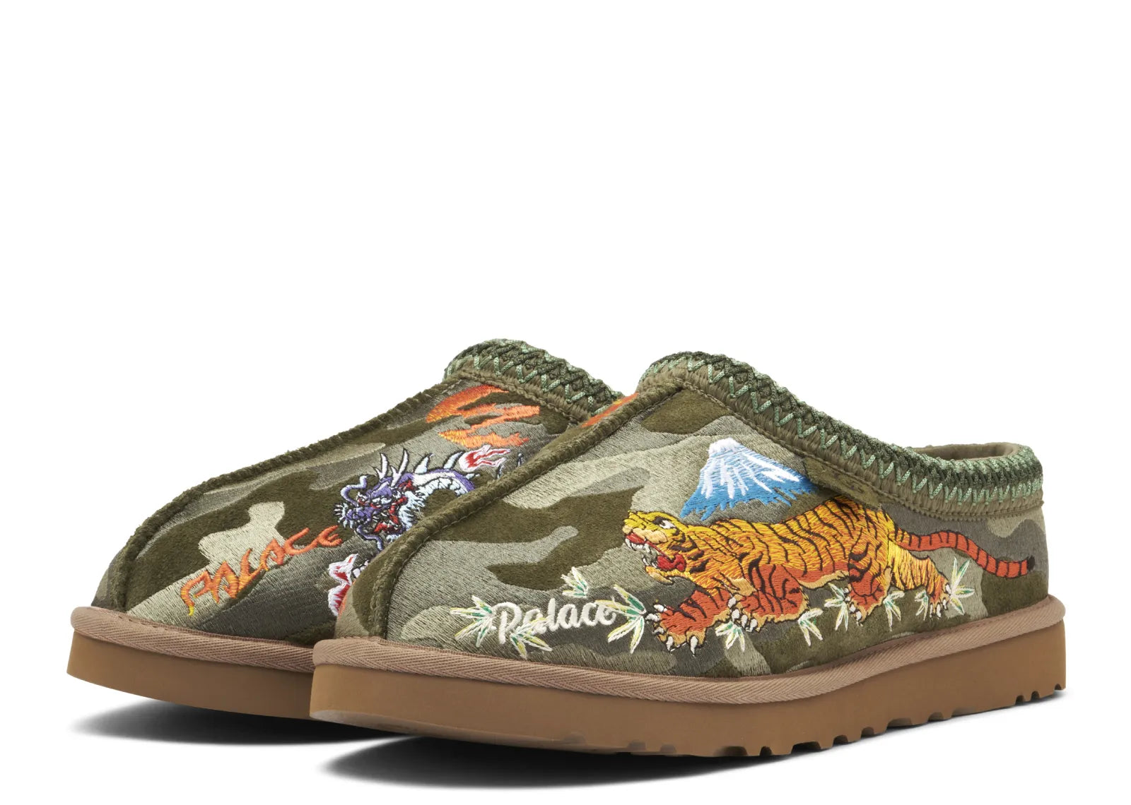 Tasman Slipper Palace Burnt Olive Camo