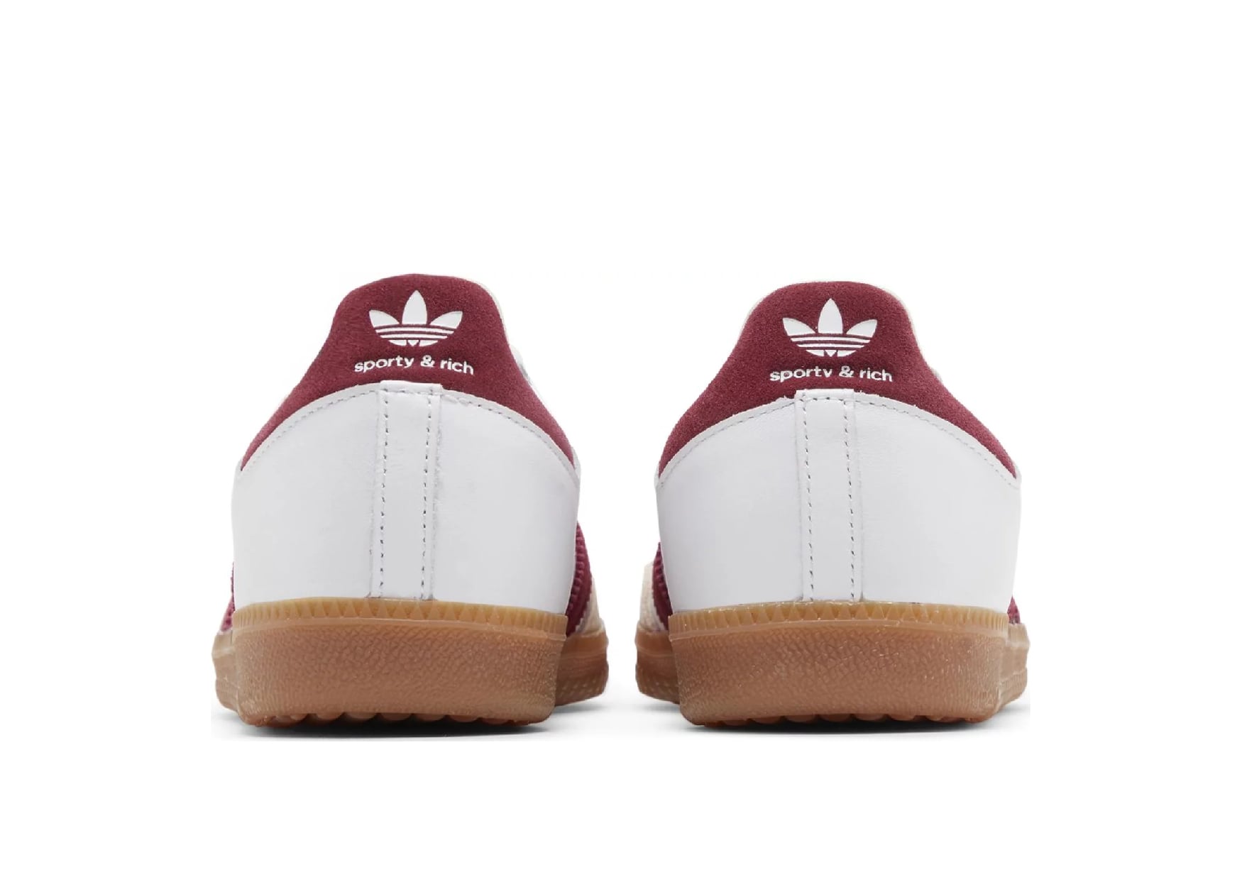 adidas Samba Sporty Rich White Collegiate Burgundy