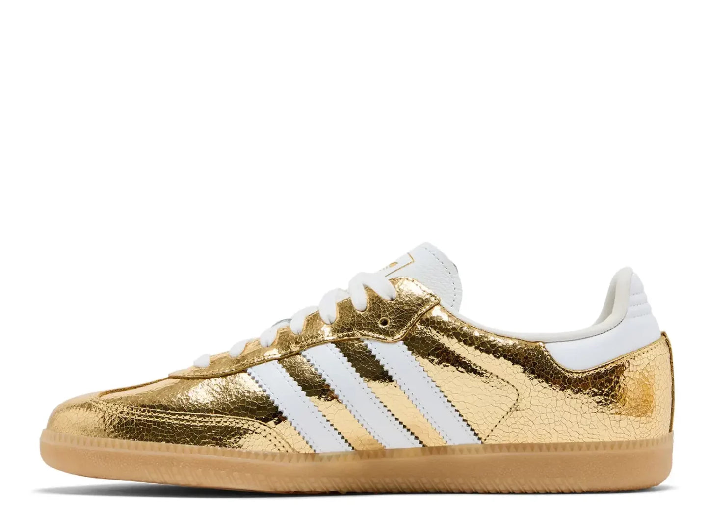 adidas Samba OG Gold Metallic Cracked Leather (W)