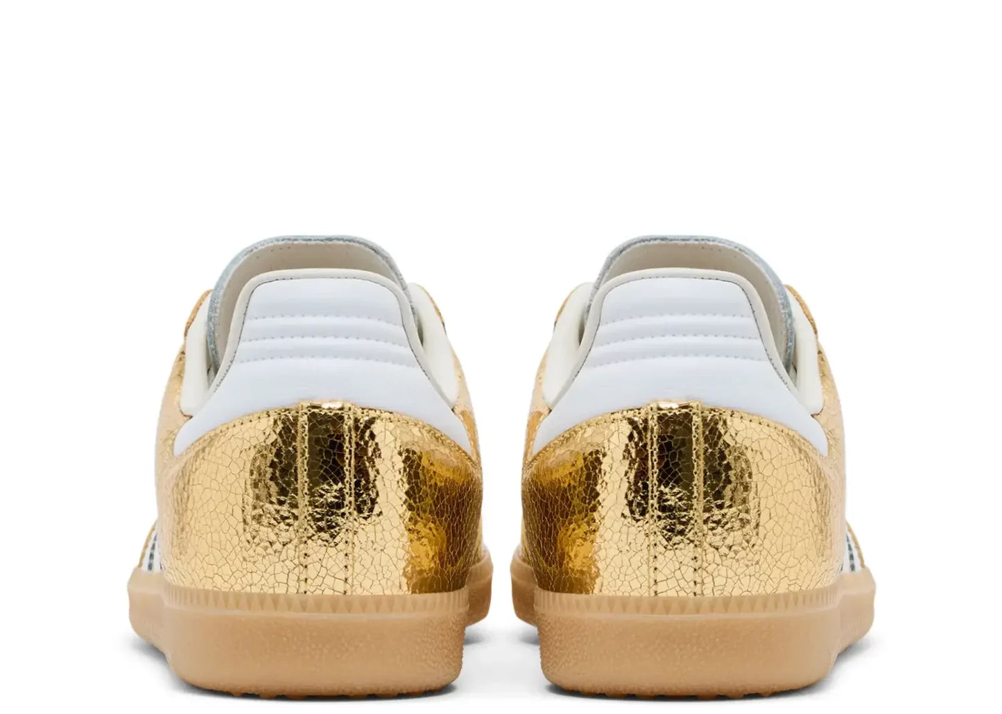adidas Samba OG Gold Metallic Cracked Leather (W)
