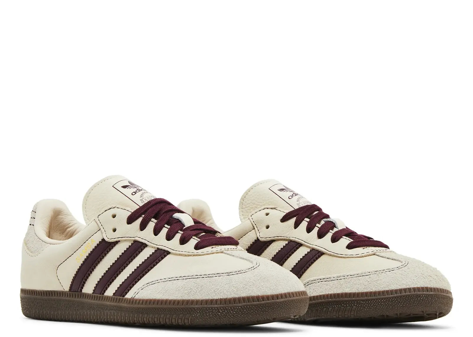 adidas Samba OG Wonder White Maroon (W)