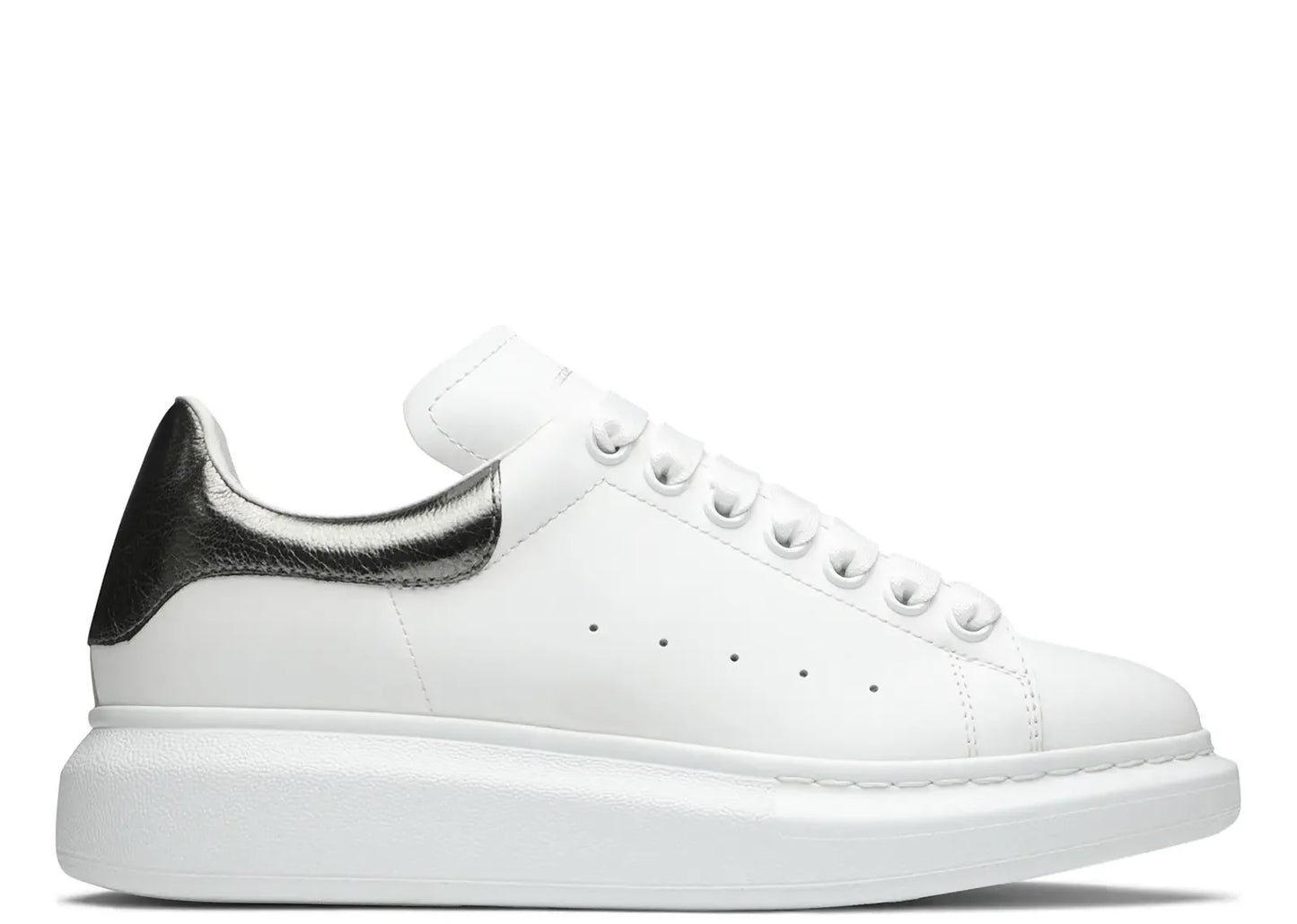 Oversized White Metallic