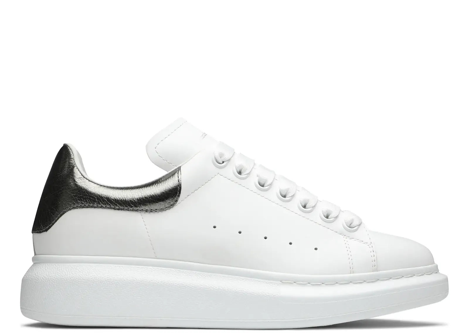 Oversized White Metallic