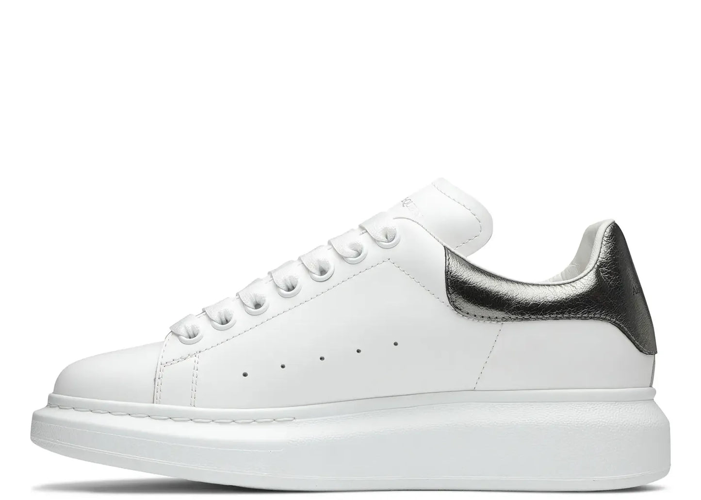 Oversized White Metallic