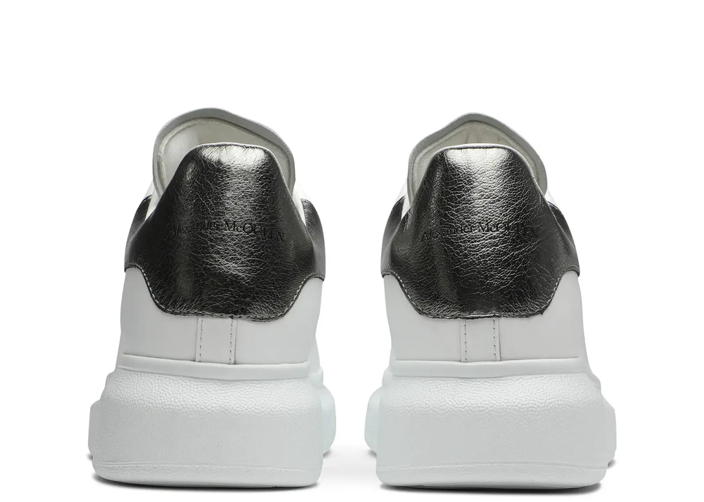 Oversized White Metallic