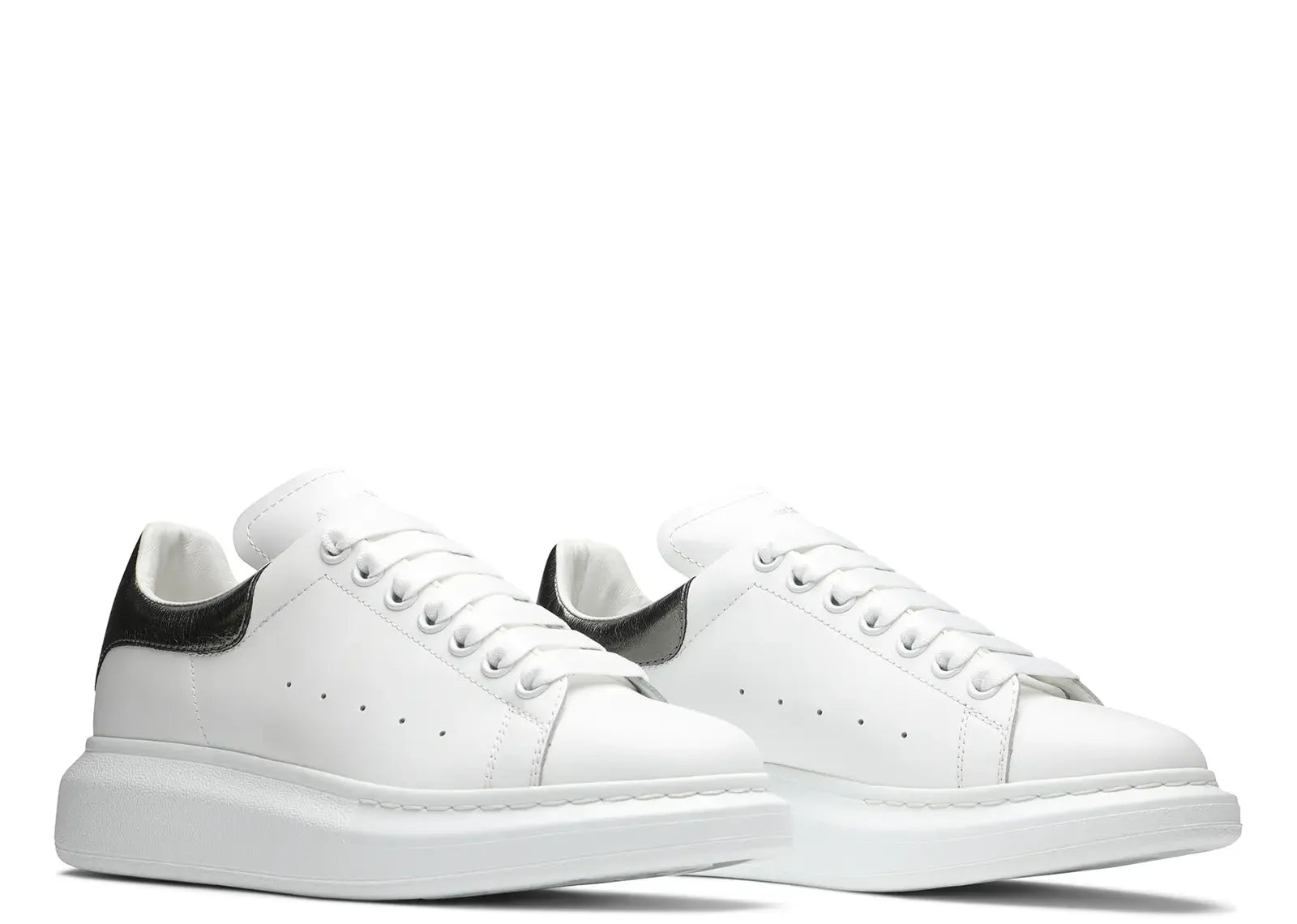 Oversized White Metallic