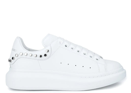 Oversized White Silver Stud