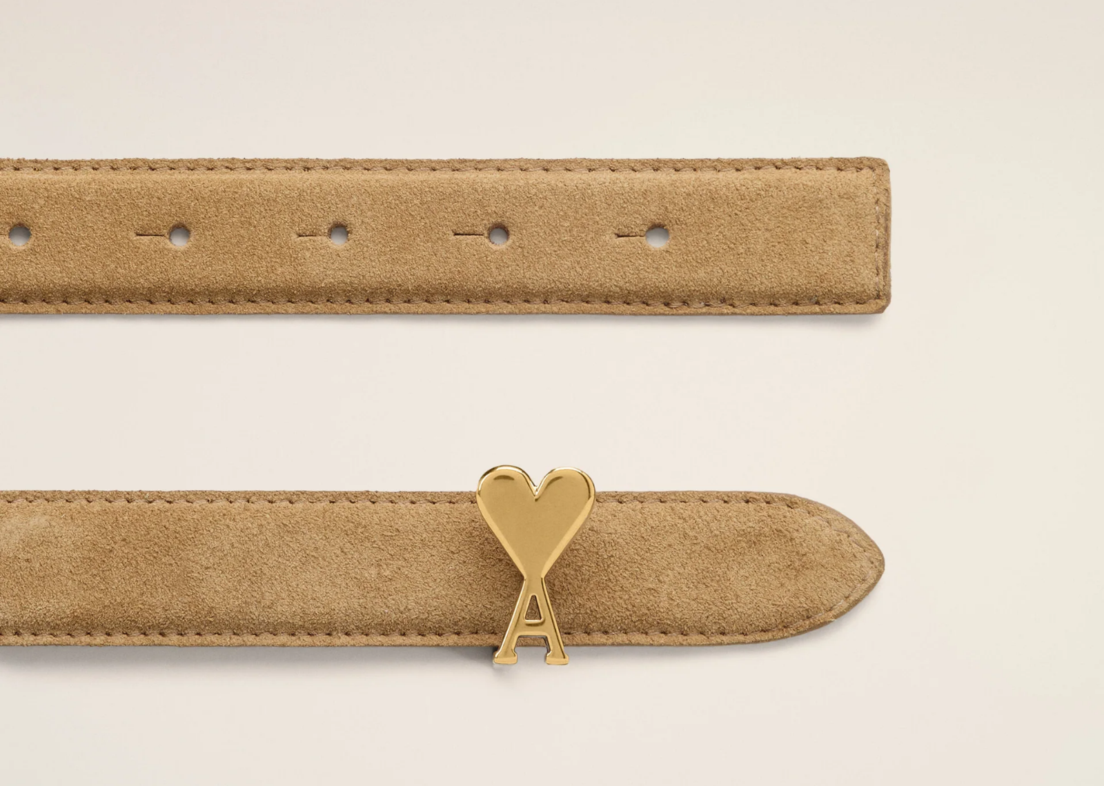 Ami De Coeur Buckle Belt Orange