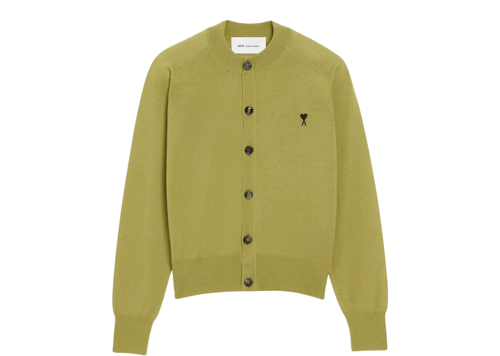 Ami De Coeur Crewneck Cardigan Green