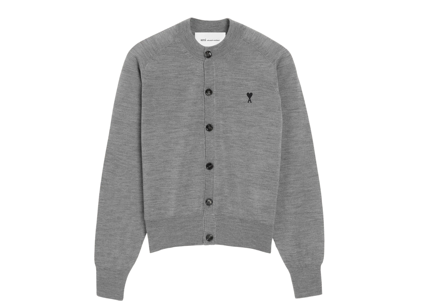 Ami De Coeur Crewneck Cardigan Grey