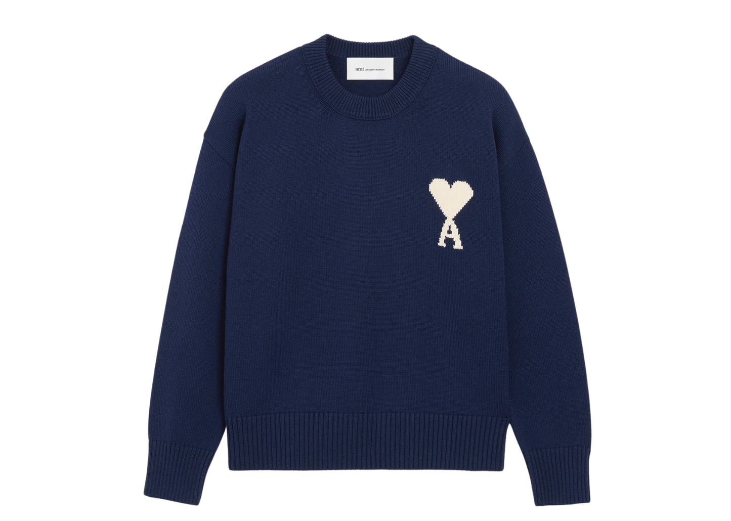 Ami De Coeur Crewneck Sweater Blue White