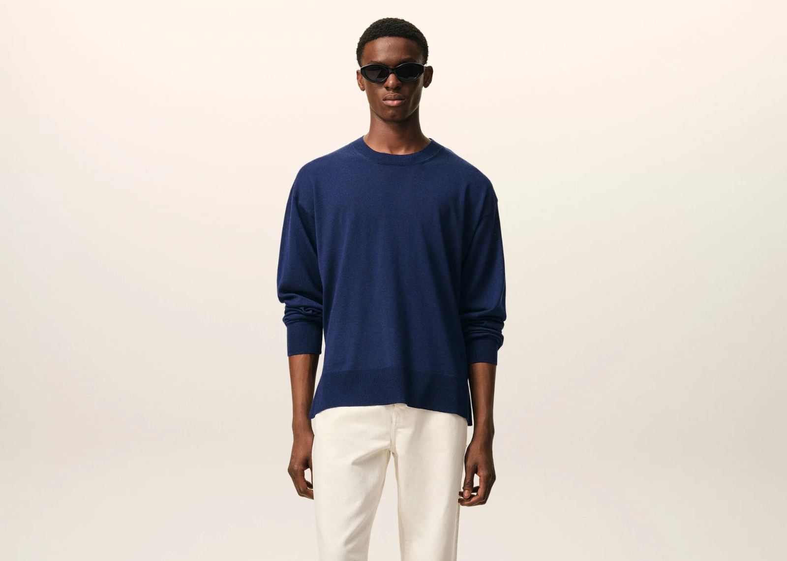 Ami De Coeur Crewneck Sweater Blue
