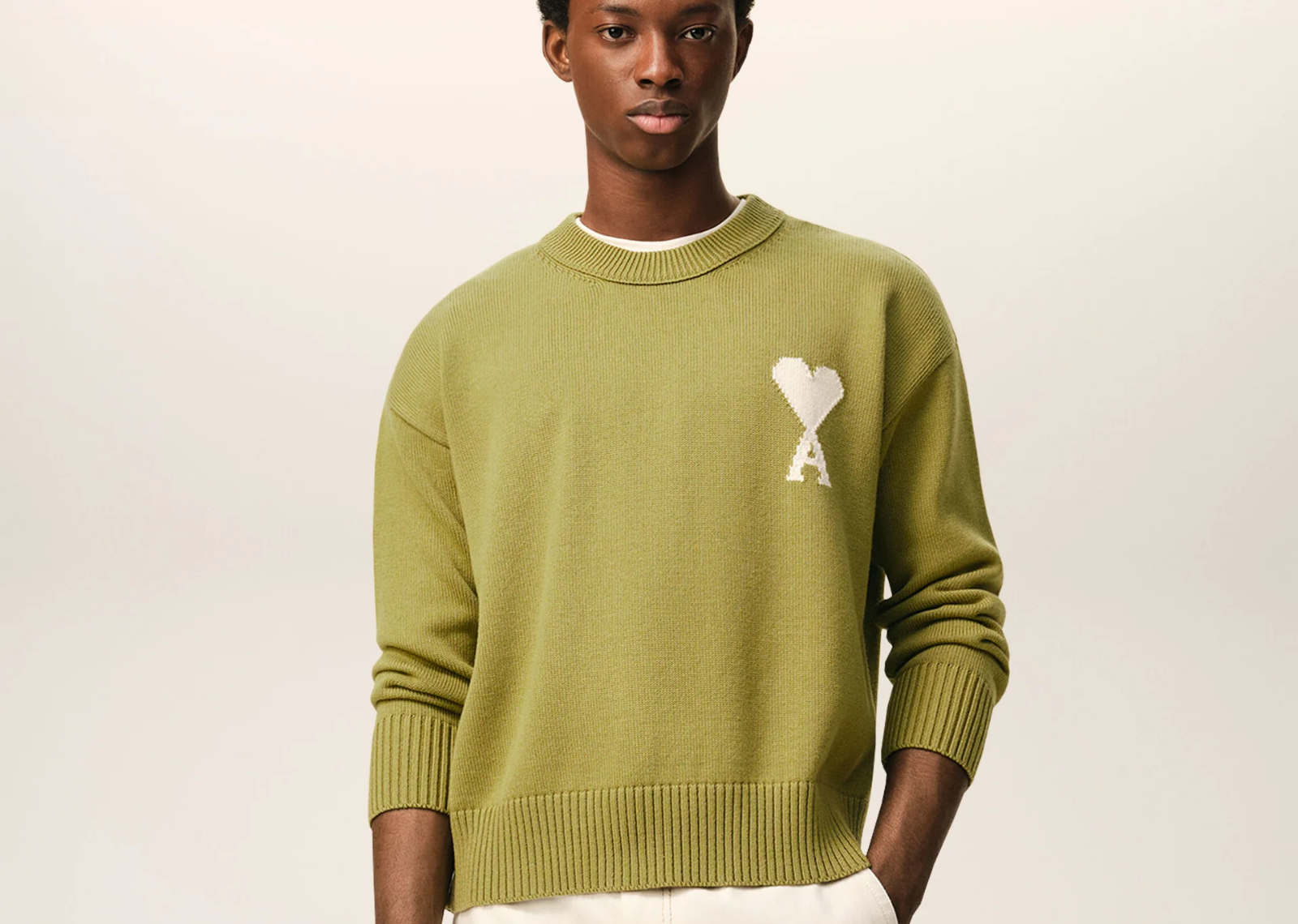 Ami De Coeur Crewneck Sweater Green