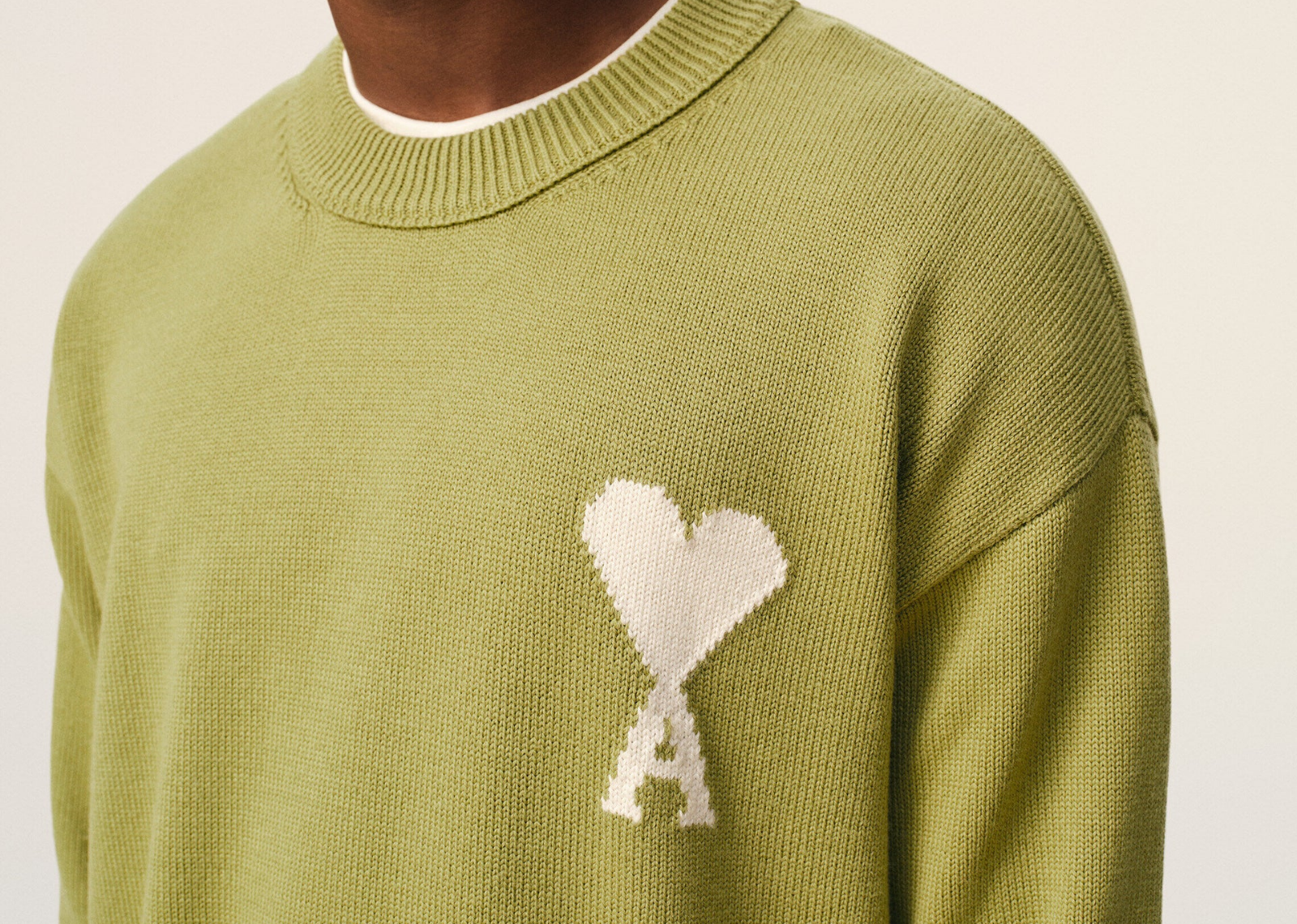 Ami De Coeur Crewneck Sweater Green