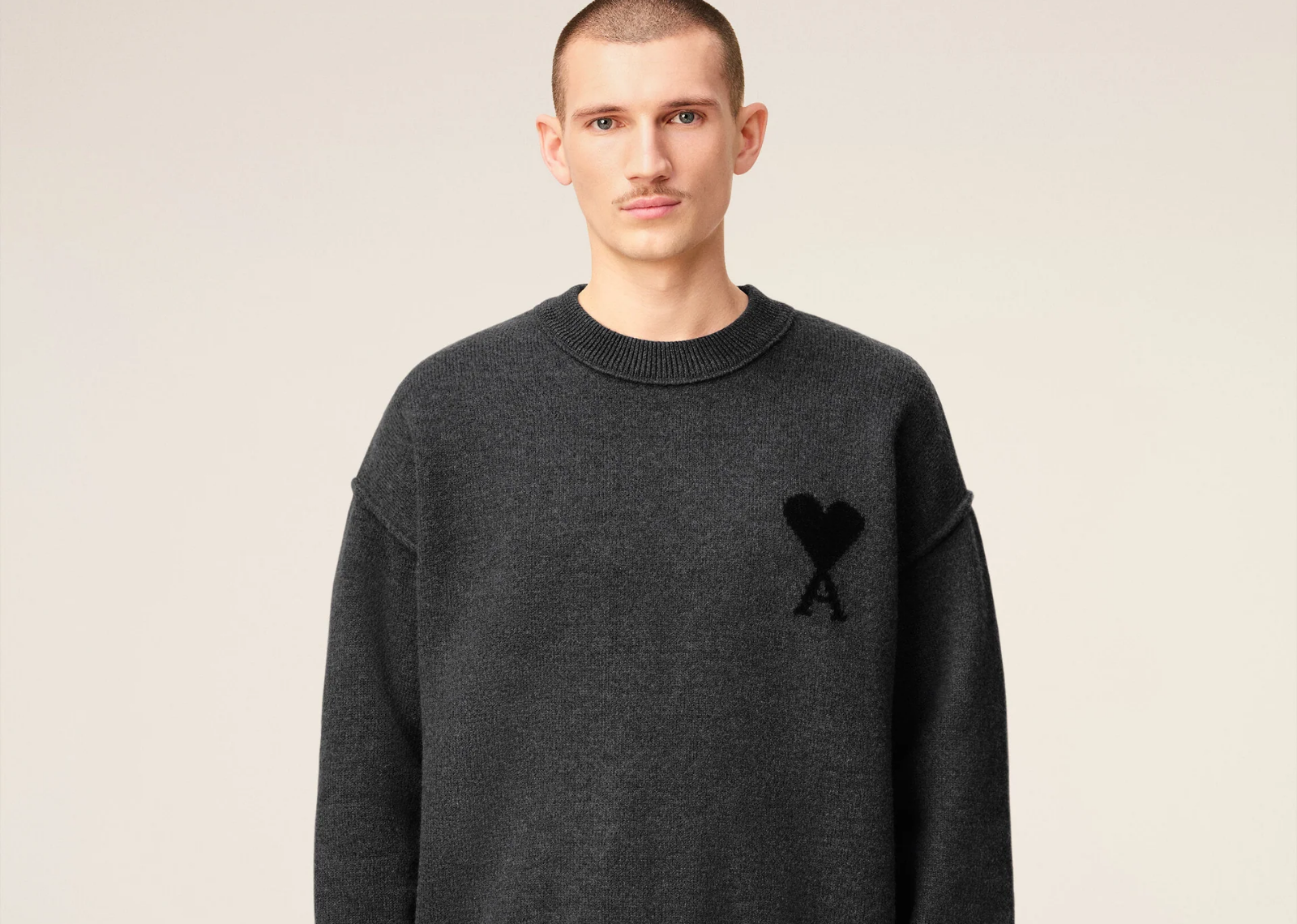 Ami De Coeur Crewneck Sweater Grey