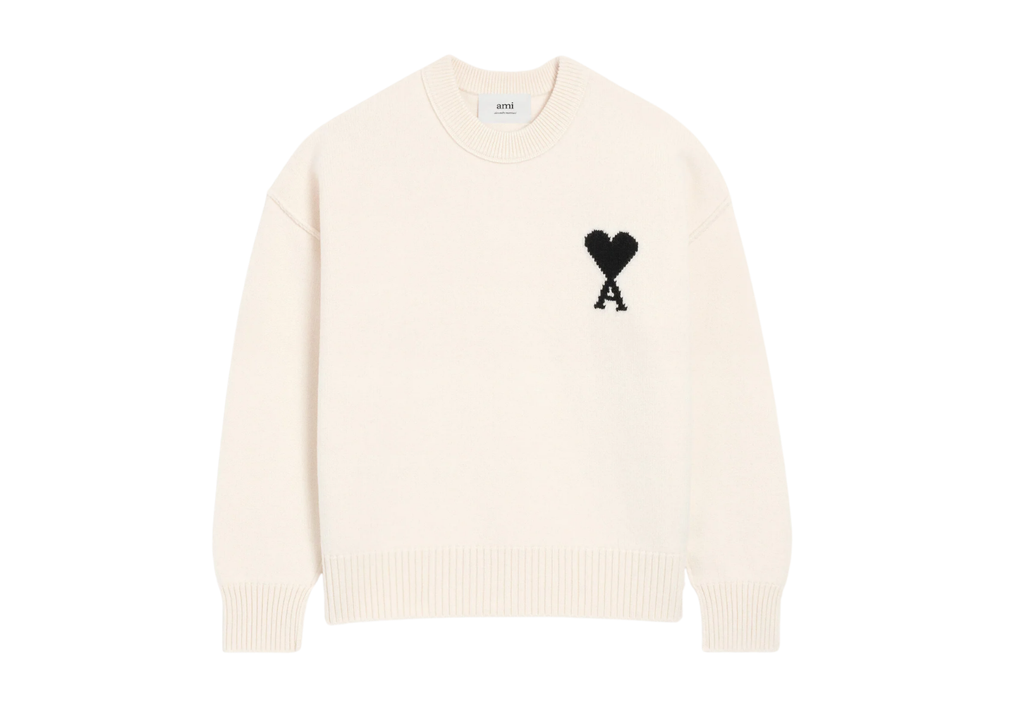 Ami De Coeur Crewneck Sweater White