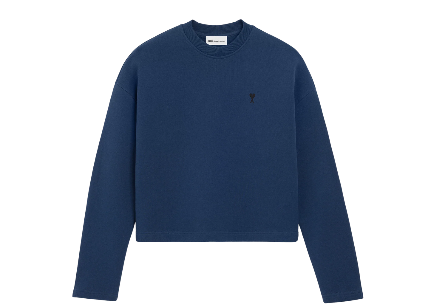 Ami De Coeur Cropped Sweatshirt Blue
