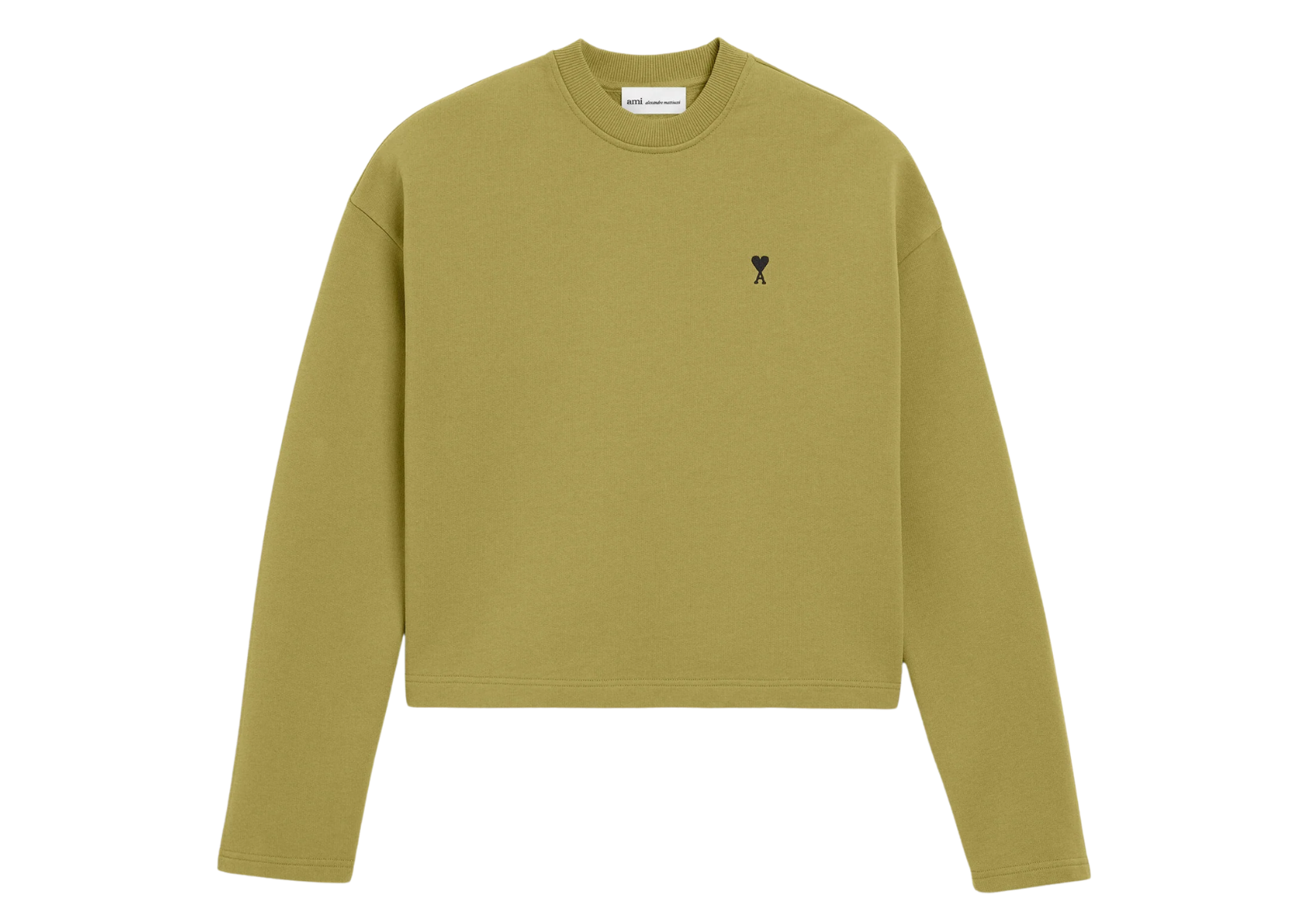 Ami De Coeur Cropped Sweatshirt Green