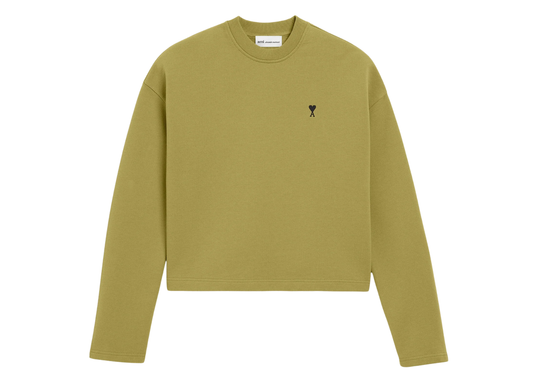 Ami De Coeur Cropped Sweatshirt Green