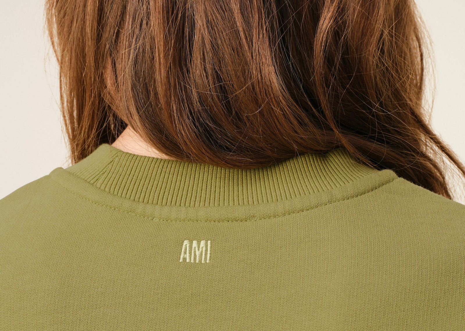 Ami De Coeur Cropped Sweatshirt Green