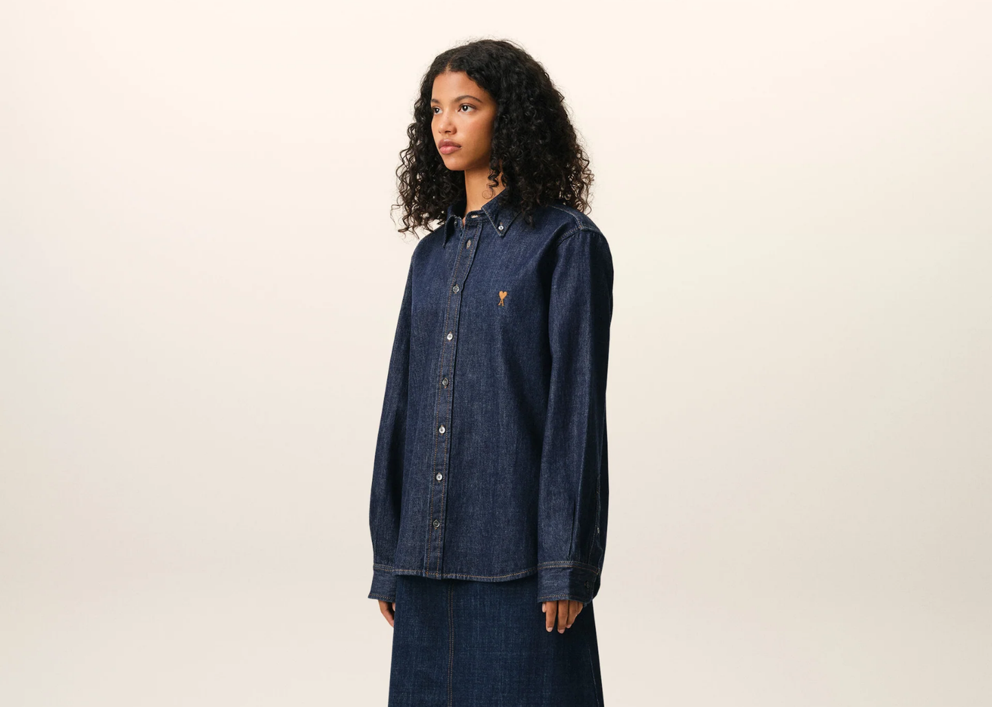 Ami De Coeur Denim Shirt Blue